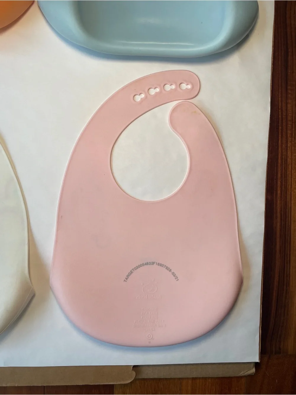 Four (4) Silicone Baby and Toddler Bibs